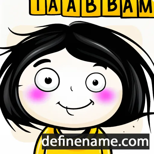 cartoon of the name Tabassum