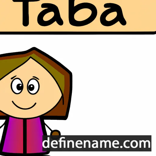 cartoon of the name Tabea