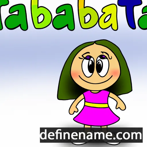 cartoon of the name Tabita