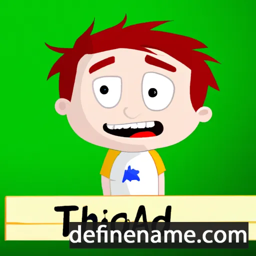 cartoon of the name Tadgh