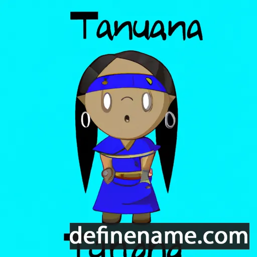 cartoon of the name Tajuana