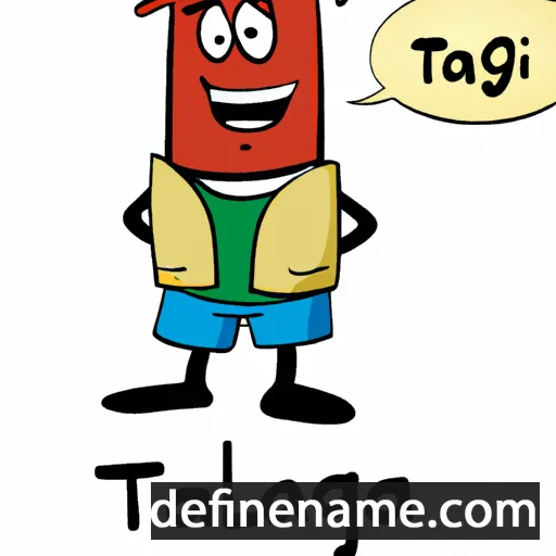 cartoon of the name Talgat