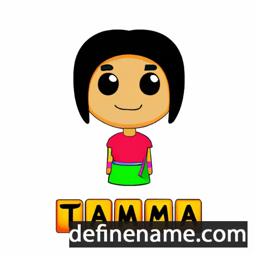 cartoon of the name Tamanna