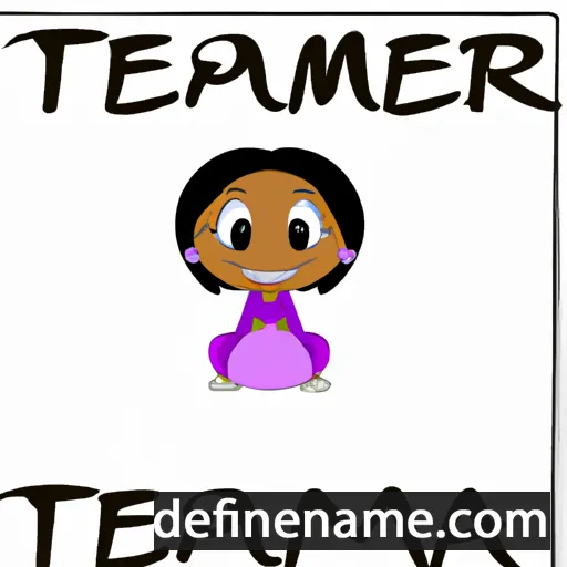 cartoon of the name Tamera