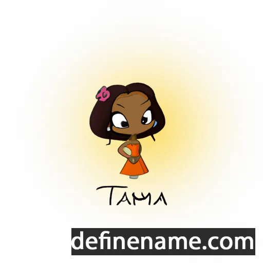 cartoon of the name Tamia