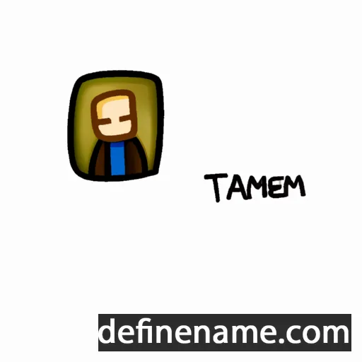 cartoon of the name Tamsen