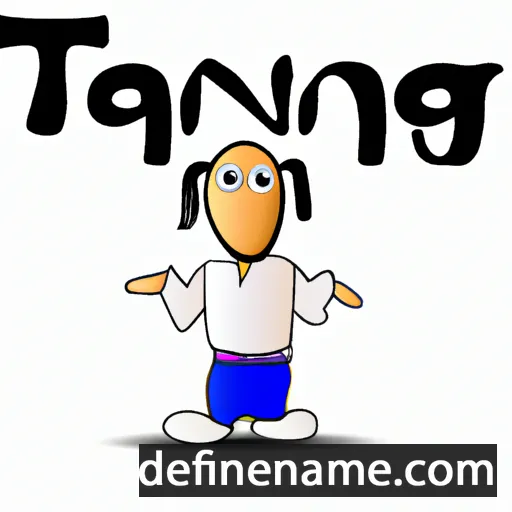 cartoon of the name Tangi