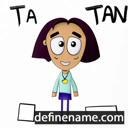 cartoon of the name Tanit