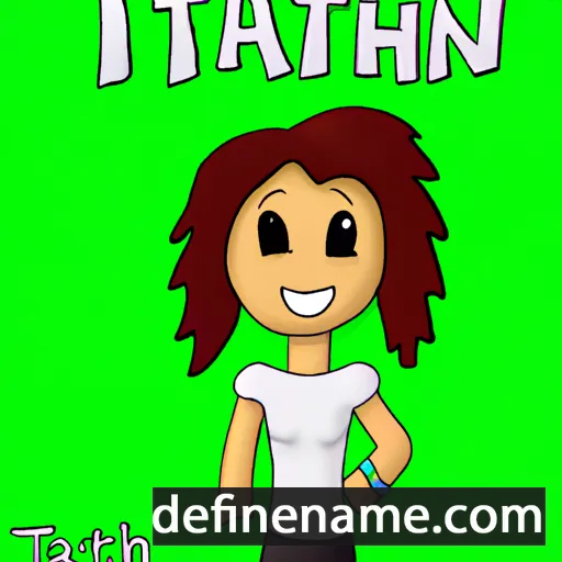 cartoon of the name Tanith