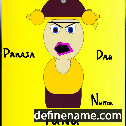 cartoon of the name Tanja