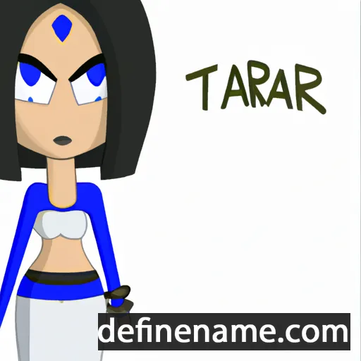 cartoon of the name Tara