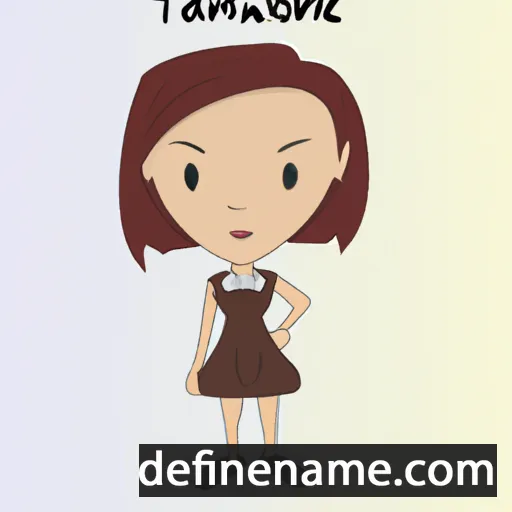 cartoon of the name Tawnie