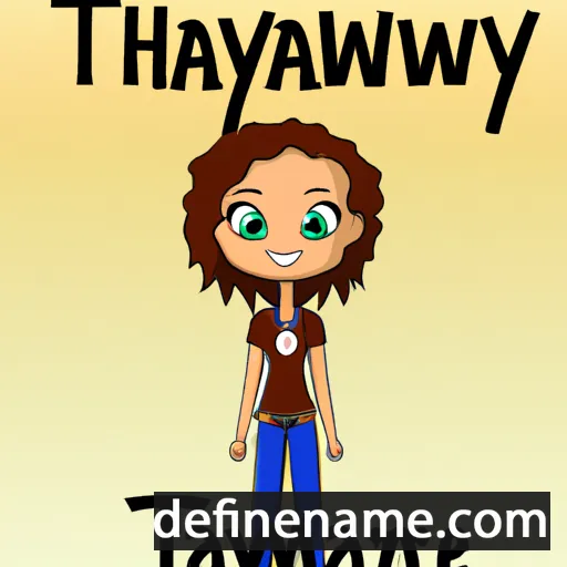 cartoon of the name Tawnya