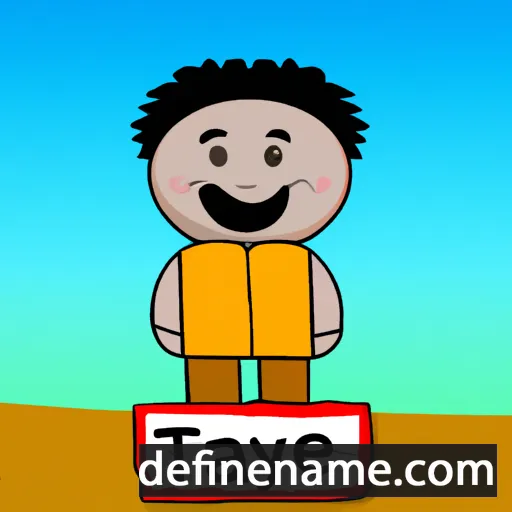 cartoon of the name Tayeb