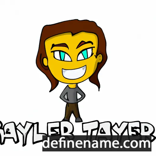 cartoon of the name Tayler