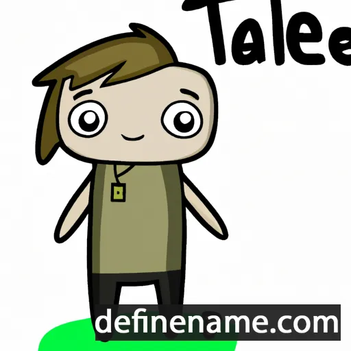 cartoon of the name Teale