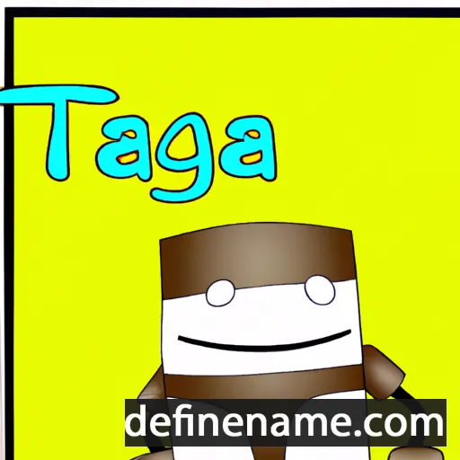 cartoon of the name Teasag