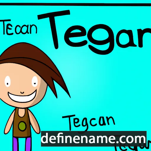 cartoon of the name Tegan