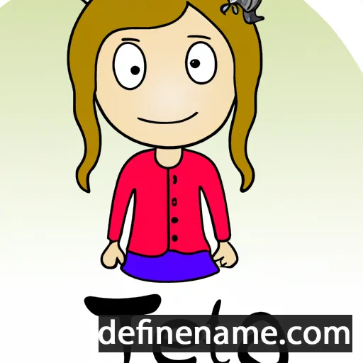 cartoon of the name Teija