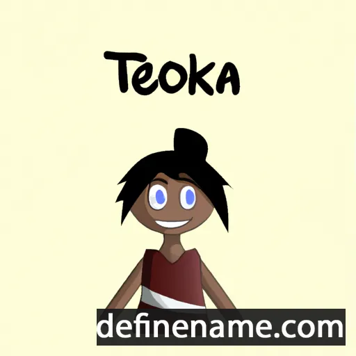 cartoon of the name Tekoa