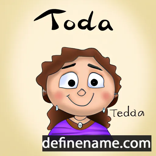 cartoon of the name Teodóra