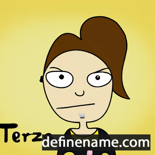 cartoon of the name Tereza