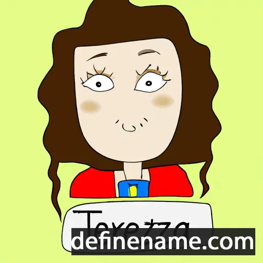 cartoon of the name Terezija