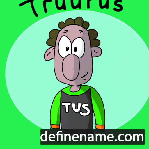 cartoon of the name Tertius