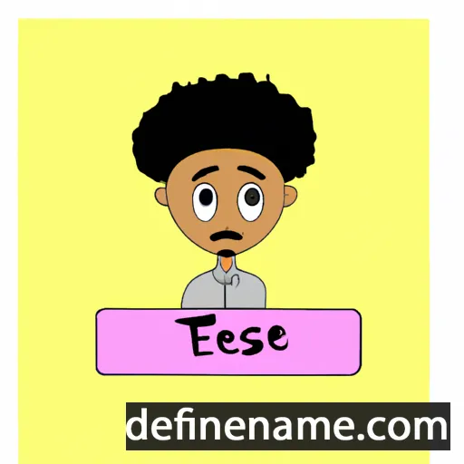 cartoon of the name Tesfaye