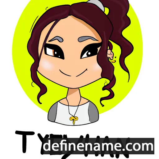 cartoon of the name Tetyana