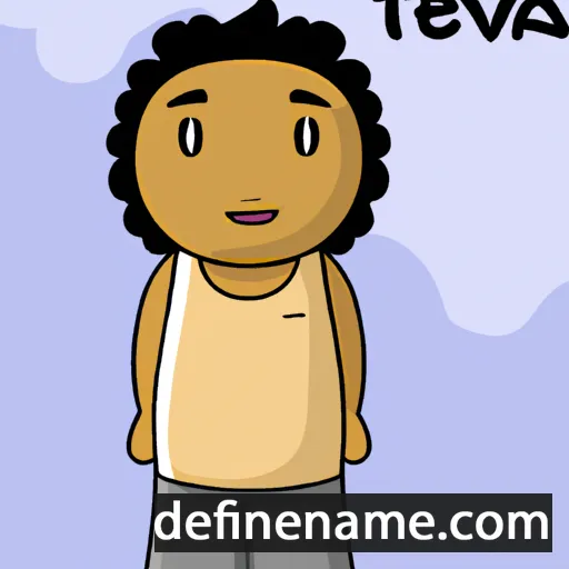 cartoon of the name Tevita