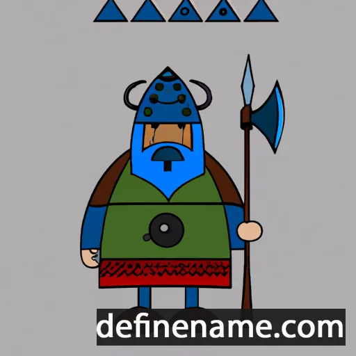 cartoon of the name Þróndr