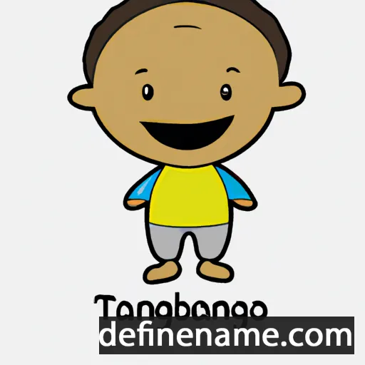 cartoon of the name Thabang