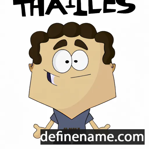 cartoon of the name Thales