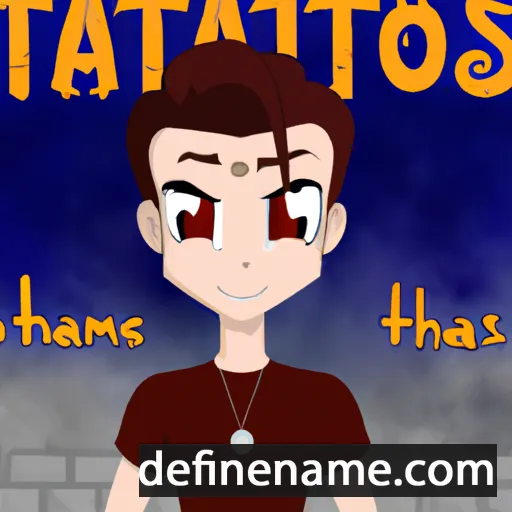 cartoon of the name Thanatos