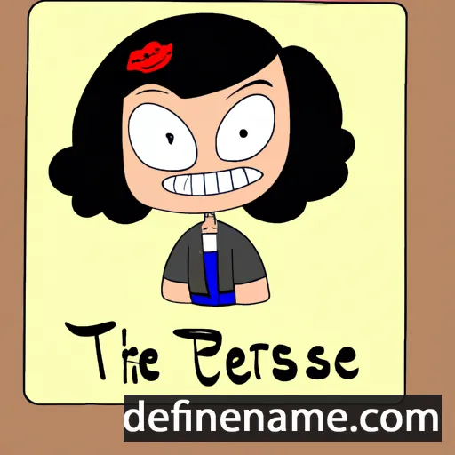 cartoon of the name Thérèse