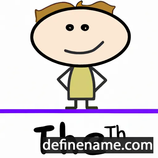 cartoon of the name Thei