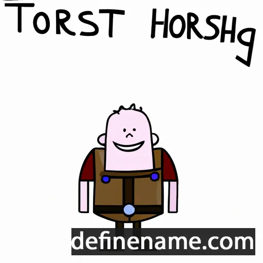 cartoon of the name Thorstein