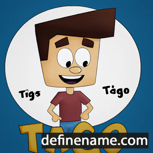 cartoon of the name Tiago