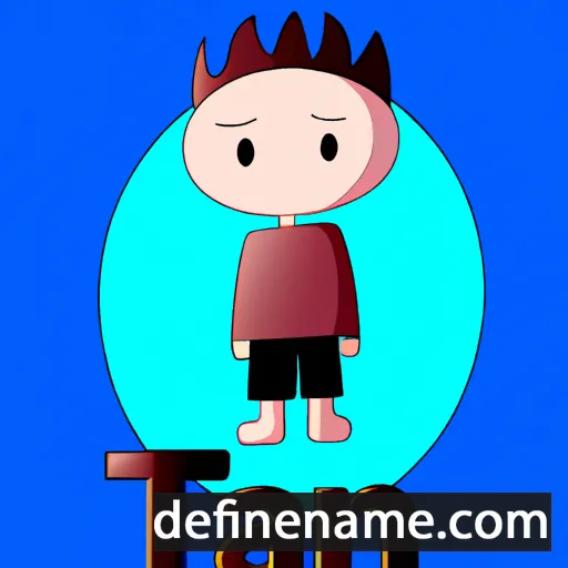 cartoon of the name Tian