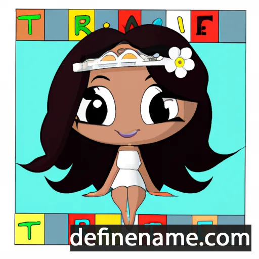 cartoon of the name Tiare