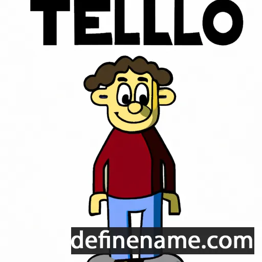 cartoon of the name Tielo