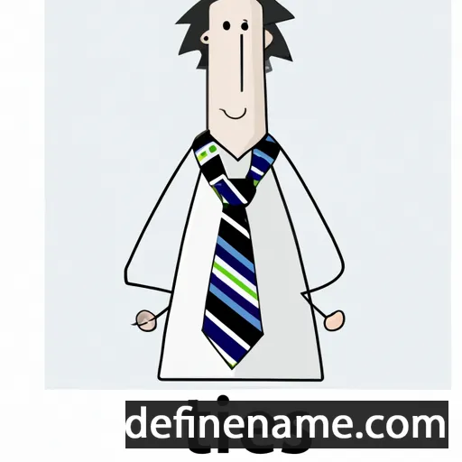 cartoon of the name Ties