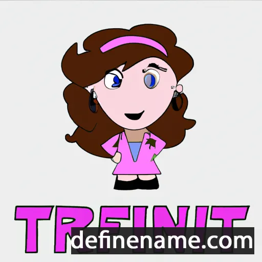 cartoon of the name Tiffani