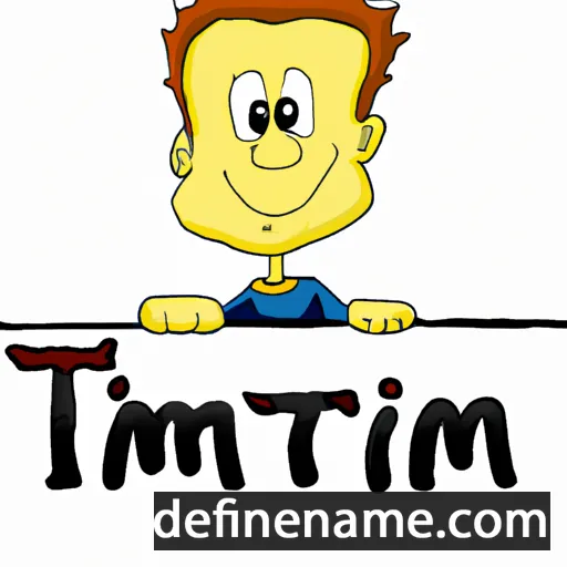 cartoon of the name Tijmen