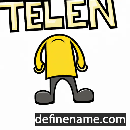 cartoon of the name Tilen