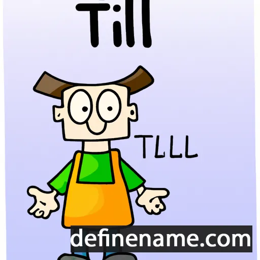 cartoon of the name Till