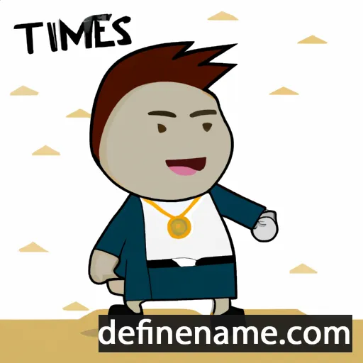 cartoon of the name Timeus