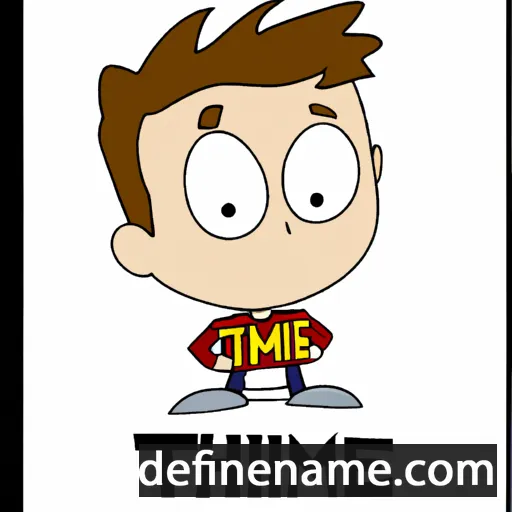 cartoon of the name Timothé