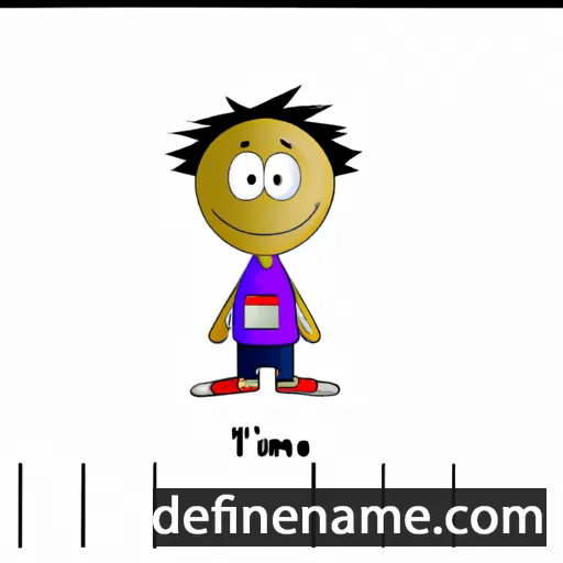 cartoon of the name Timoti